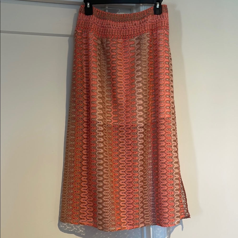 Elegant Multicolor Knit Skirt